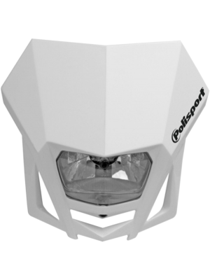 Универсална маска с фар Polisport LMX 12V/35W - White